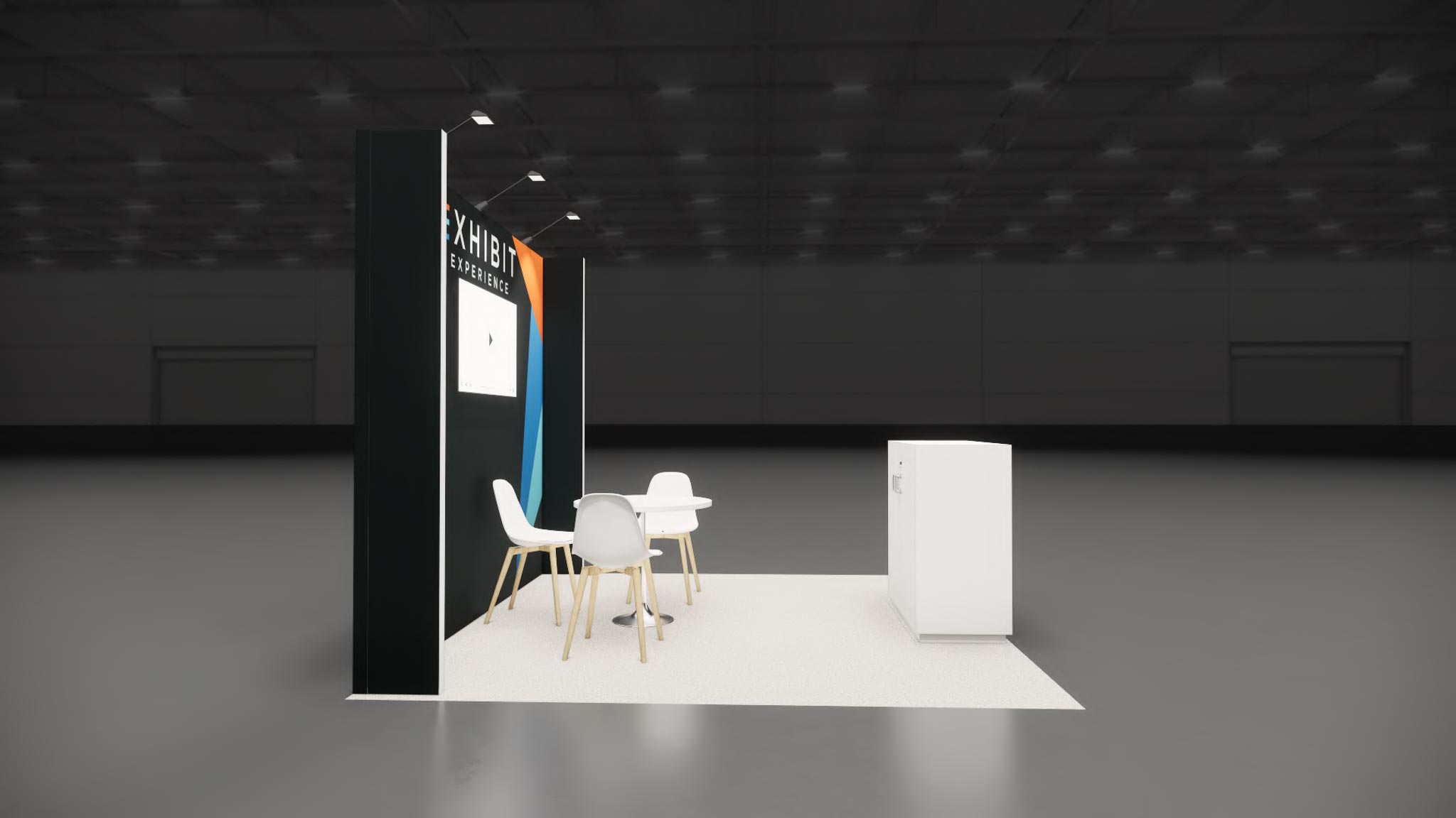 10x10 Ee 10X10 07 trade show exhibit rental Orlando - inline stand with seg graphics
