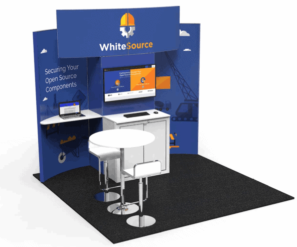 10x10 Whitesource 10 X 10 Model 2015 trade show exhibit rental Orlando - inline stand with seg graphics
