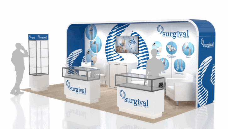10x20 Tech Advantage 2017 Model A trade show exhibit rental Orlando - inline stand with seg graphics