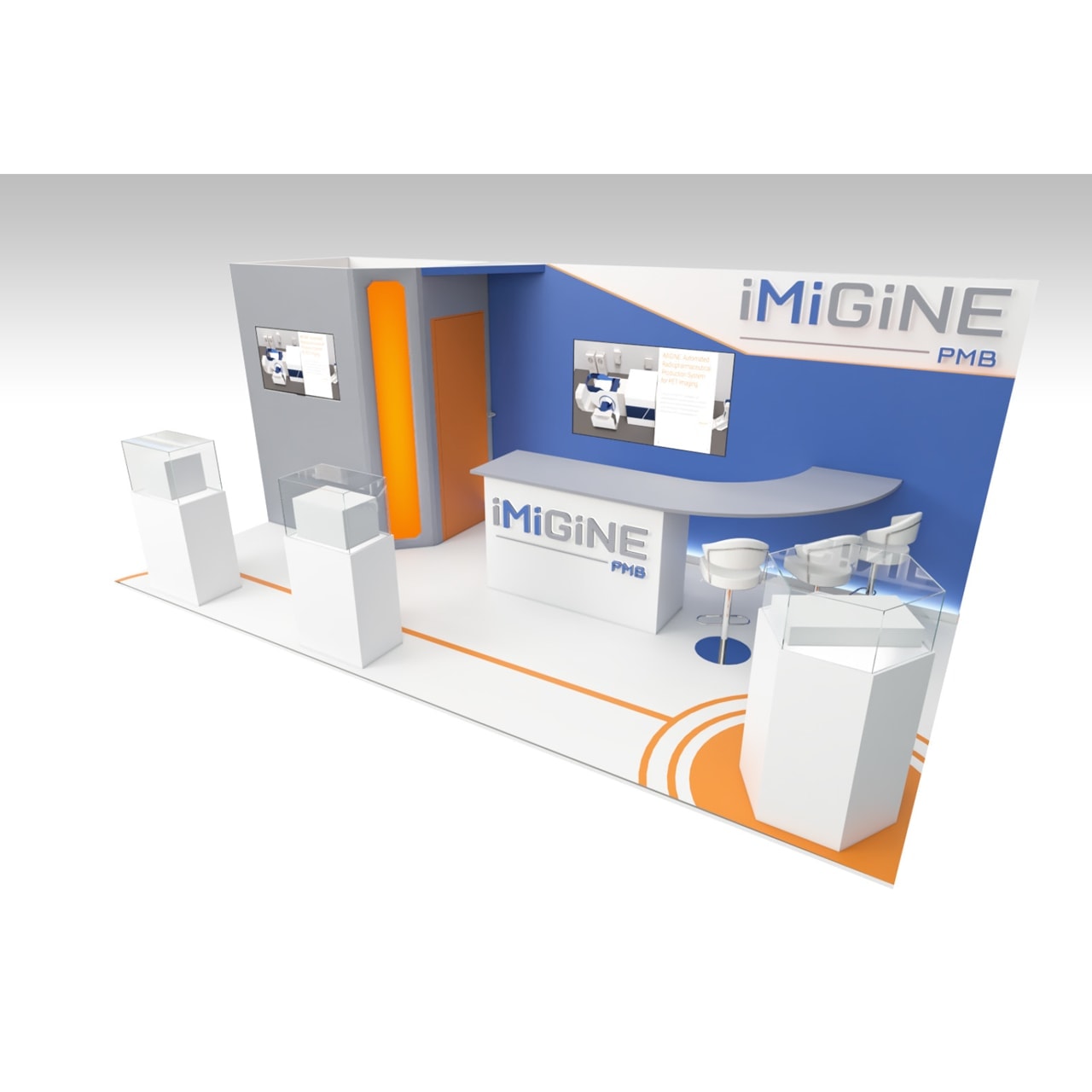 10x20 Custom 10 X 20 trade show exhibit rental Orlando - inline stand with seg graphics