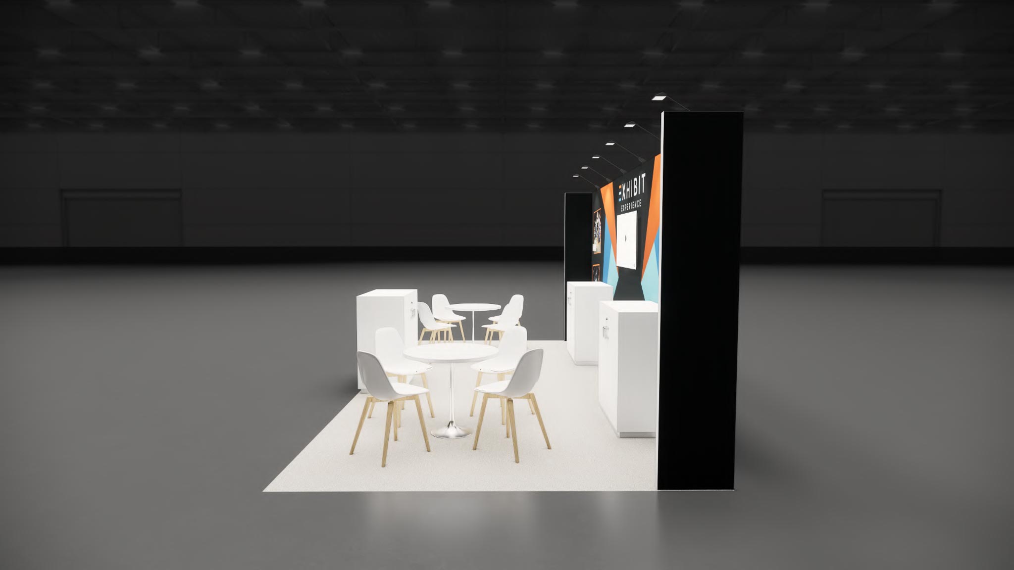 10x20 Ee 10X20 06 trade show exhibit rental Orlando - inline stand with seg graphics