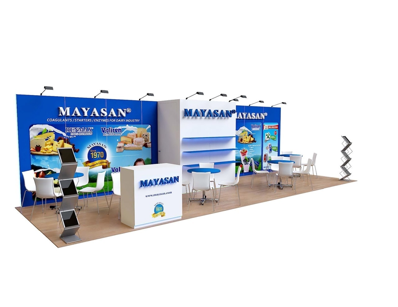 10×30 trade show stand rental Orlando — custom inline stand build for OCCC