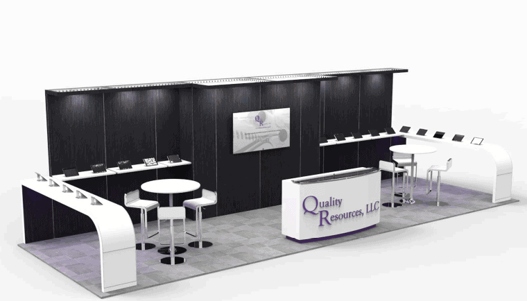 10x30 Nbaa Expo 10 X 30 Model 2015 trade show exhibit rental Orlando - inline stand with seg graphics