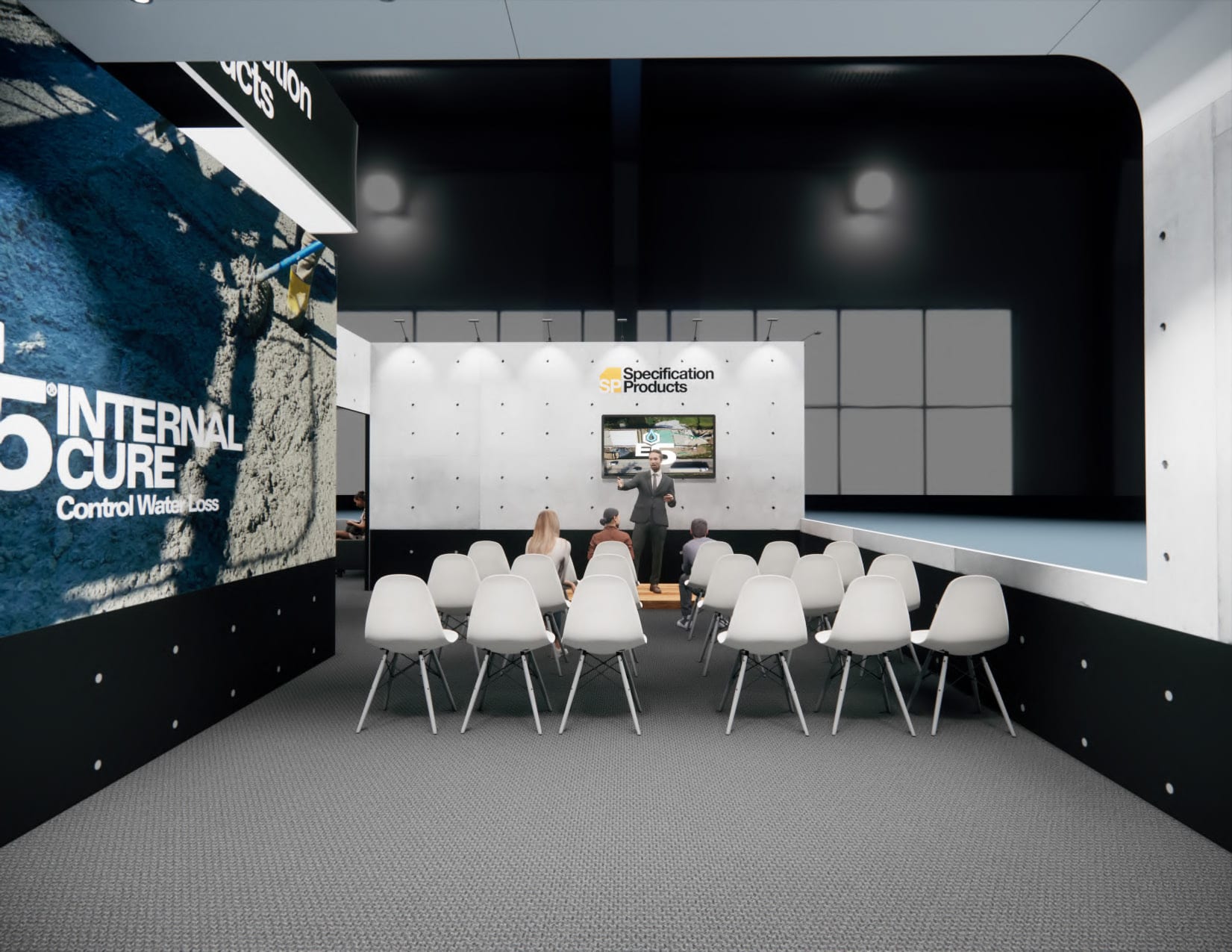 40×40 island trade show stand rental Orlando — custom island exhibit build
